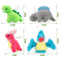 Индивидуальный логотип Dino Plush Caychain